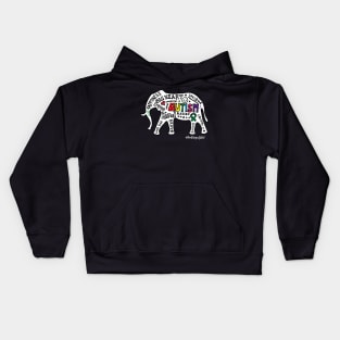 Autism Elephant Shirt Kids Hoodie